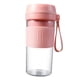 thumbnail image 1 of Licuadora portátil para batidos, batidora eléctrica de mano de 270 ml con USB Hoja doble rosa, 1 of 9