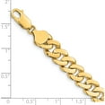 thumbnail image 3 of 14K Yellow Gold 8.5mm Solid Hand-Polished Fancy Link Bracelet (7 X 8.5) Made In Peru fl442-7, 3 of 5