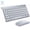 Silver, variant on The Perfect Part Wireless Keyboard & Mouse, Cute Keyboard for PC, Desktop & TV-Gold