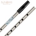 thumbnail image 1 of NAOMI Silbato de estaño NAOMI en tono D, ideal para música tradicional irlandesa, hecho de latón con acabado plateado (WI0908-034)., 1 of 6