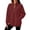 Wine, variant on Cmfcve Women's Fleece Sweatshirts 1/4 Zip Collared Pullover Tops Fall Casual Daily Long Sleeve Shirts with Pockets