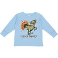 thumbnail image 3 of Inktastic Clever Turkey Thanksgiving Dinosaur Boys or Girls Long Sleeve Toddler T-Shirt, 3 of 5