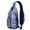 Blue-19, variant on Cute Bear Cartoon Print Sling Backpack, Lightweight Crossbody Daypack with Polar and Brown Bear Forest Pattern, Winter Hunting Wild Design, Artistic Aesthetic Anti-theft Travel Bag for Outdoor, Gym, D