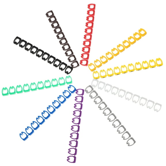 unbranded  100 Pcs Cable Markers 0- Charger Organizer Cable-ties Wall Clips