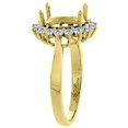 thumbnail image 3 of 14K Yellow Gold Natural Diffused Ceylon Sapphire Ring Oval 9x7 mm Diamond Accents, size 5.5, 3 of 3