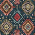 thumbnail image 3 of SAFAVIEH Heritage Yasim Geometric Wool Area Rug, Navy/Red, 6' x 6' Square, 3 of 4