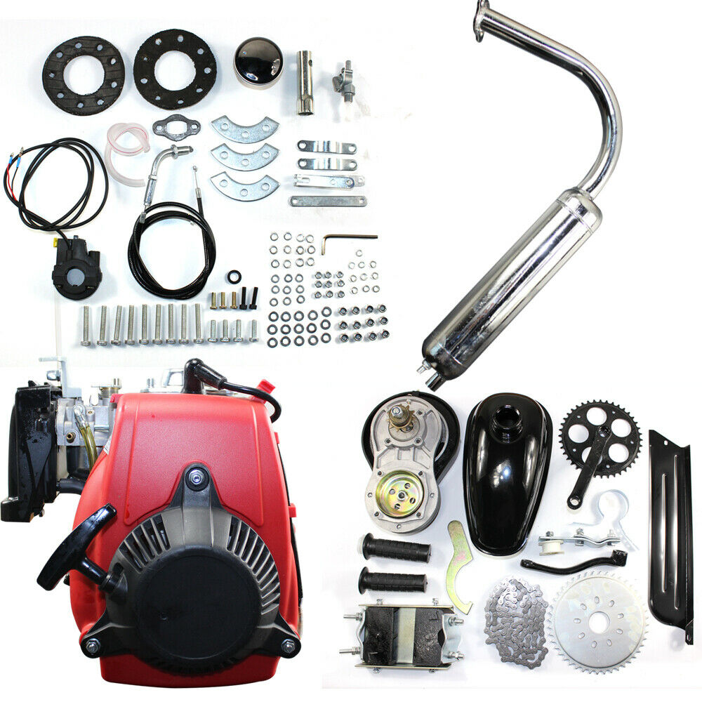 CHUNILLE 49CC 4-Stroke Motorized Bicycle Engine Kit 28" V Frame Conversion Kit