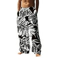 thumbnail image 1 of WEAIXIMIUNG Salopette d'Hiver pour Hommes Isolée Mode Décontractée Numérique 3D Imprimé Léopard Pantalon Droit Décontracté Style Trois, 1 of 5