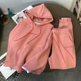 thumbnail image 2 of Womens Sweatsuits Two Piece Hoodie Long Sleeve and Wide Leg Sweatpants Lounge Womens Fall Casual Sets for Women, 2 of 5