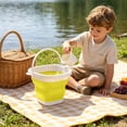 thumbnail image 6 of Collapsible Bucket,Mop Bucket,Mini Sqare Collapsible Plastic Bucket,8IN Foldable Square Tub - Portable Fishing Water Pail - Space Saving(Yellow), 6 of 6