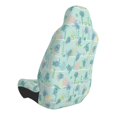 thumbnail image 2 of Wukai Sea Turtle Full Set Car Seat Covers with Soft Padding Universal Auto Front Seats Protector and Cushion Mat, 2 of 5