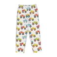 thumbnail image 4 of Haiem Cartoon Monster Trucks Women's Pajama Pants Ultra Lightweight Pjs Bottoms Sleepwear Bottom Pants With Pocket Drawstring-Small, 4 of 7
