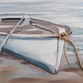 thumbnail image 2 of Bouclair Pirogue Bleue sur le Rivage Toile Peinte à l'Huile, 2 of 2