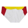 thumbnail image 3 of Short Swimming Trunks for Men Solid Color High Vent Quick Dry Swimwear Shorts, 3 of 9