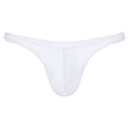 thumbnail image 3 of Trajes de baño para hombre, bañadores brillantes con bolsa abultada, tangas, ropa interior de color sólido, calzoncillos de cintura baja, calzoncillos para tomar el sol, bragas inferiores, 3 of 5
