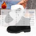 thumbnail image 6 of Bixock Boots for Women Fleece Lined Thick Warm Snow Boots Large Size Round Toe Slip On Warm Comfortable Fall Winter Outdoor Women Shoes, 6 of 9