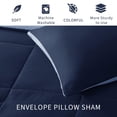 thumbnail image 2 of Exclusivo Mezcla Ensemble de Couette Léger Réversible Format Simple, Couette Alternative au Duvet avec 1 Taie d'Oreiller, Literie Format Simple, 2 of 6