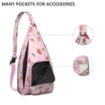 thumbnail image 2 of Colored Strawberry Sling Backpack - Playful Fruit Pattern Crossbody Bag, Fashionable Daypack for Teens, 2 of 4