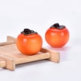 thumbnail image 2 of Micro Retro Style Persimmon Ornament Handcrafted Craftsmanship Small And Lightweight Decorative Figurine, Cute Persimmon Shape For Home Office Shelf Windowsill, 2 of 7
