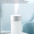 thumbnail image 3 of Cateissary Humidificador con carga USB de 260ml DC5V, reducción de ruido, difusor de Control táctil colorido, dispositivo de fabricación de niebla para Humidificadores Rosado Color sólido Cateissary HA059343-02B, 3 of 6