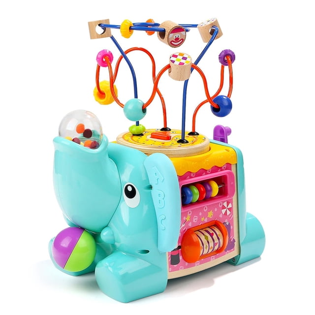 Cubo De Actividades Elefante 5 en 1 , Multicolor, Motricidad Top Bright Elefante 5 en 1