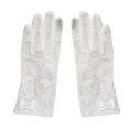thumbnail image 1 of Short Lace Gloves, Elegant Color Girls Lace Gloves Colorfast Durable  For Driving White, 1 of 1