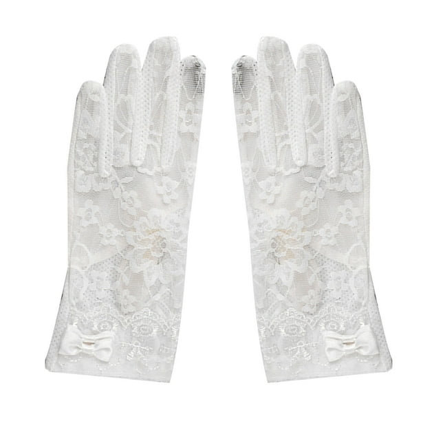 Guantes cortos de encaje para mujer NikouMX multifuncionales
