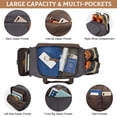 thumbnail image 3 of Bolsa de viaje S-ZONE 65L de lona expansible, gris, 3 of 8