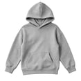 thumbnail image 7 of Girls Waffle Knit Hoodie with Pocket Casual Long Sleeve Trendy Loose Fit Kids Pullover Sweatshirt Fall Clothes Gray 10-12, 7 of 7