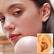 thumbnail image 4 of Silver Curved Cartilage Earring 925 Helix 16G CZ Flat Back 6/8mm, 4 of 5