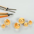 thumbnail image 1 of LITINKIMI 30Pcs Golden Threaded Lamp Shade Screw Caps Decorative Nut Smooth Surface for Light Fixture DIY Projects, 1 of 7