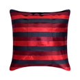 thumbnail image 1 of Throw Pillow Cover, 22x22 inch (55x55 cm) Pillow Covers, Red Throw Pillow Covers, Metallic Leather Sparkly Leather Striped Pillows Cover, Faux Leather Square Decorative - Omg Its Red, 1 of 3