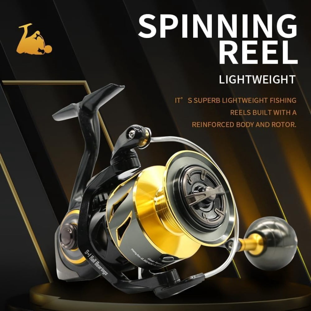 Rooblinos SW Long Shot Jigging Spinning Reel, Full Metal Body