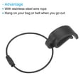 thumbnail image 4 of Flying Disc Clip with Wire Cable Sport Disk Hanger Hook Holder for Carrying, Black, 2 Pack, 4 of 5