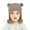 Gray, variant on Kids Winter Knitted Beanie Hat with Ear Flaps & Pom Poms - Warm Fleece Lined Cap for Boys Girls 2-12 Years, Cute Bear Ear Design, Soft Stretch Fit for Cold Weather