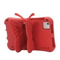 thumbnail image 3 of For Samsung Galaxy Tab A9 8.7"/A7 Lite/HD8 (2018/2017/2016) Rotating Butterfly Stand Case,Rotatable and Folding Soft EVA Stand Lightweight Rugged Heavy Duty Shockproof Kids Friendly Case,Red, 3 of 7