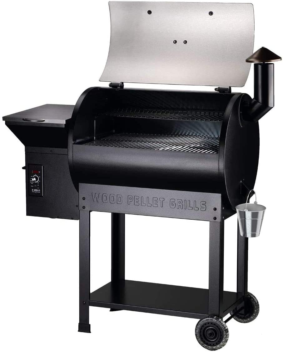 Z GRILLS 7002E Smart Wood Pellet Grill 8 in 1 Outdoor BBQ Smoker 700 SQ Inches Cooking Area Barbecue Grill Stainless and Black - image 2 of 8
