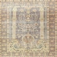 thumbnail image 1 of Ahgly Company Machine Washable Indoor Square Traditional Deep Peach Orange Area Rugs, 3' Square, 1 of 7