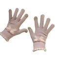thumbnail image 2 of Qiweii Women's Touchscreen Knitted Winter Gloves, Cute Bow Detail, Warm Yarn Gloves for Cycling Outdoor, 2 of 7