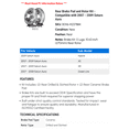 thumbnail image 2 of Rear Brake Pad and Rotor Kit - Compatible with 2007 - 2009 Saturn Aura 2008, 2 of 2