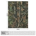 thumbnail image 4 of BCIIG Forest Camouflage Flannel Blankets, Forest Camo Conifer Oak Branches Leaves Mossy Hunting Lodge Camp Cabin Theme Throw Bed Blanket for Sofa Chair Bed 40x50in, 4 of 6