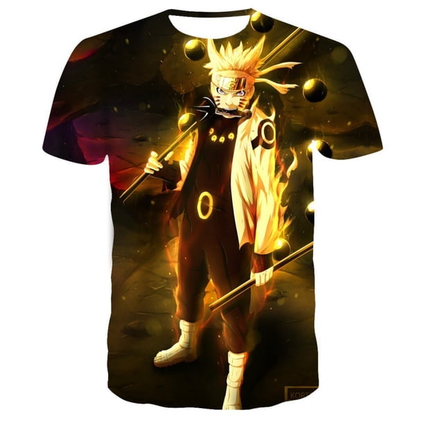 Camisetas de anime para hombres y mujeres, camisetas de Naruto Harajuku de verano Y2k, moda callejera, hip hop, camisetas de gran tamaño, camisetas gráficas, camisetas de manga corta