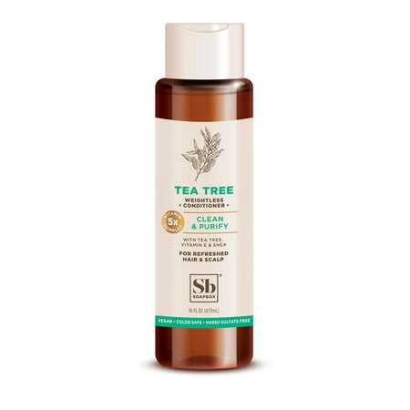 Soapbox Tea Tree Clean & Purify Conditioner with Shea Butter, 16 oz