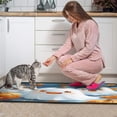 thumbnail image 3 of Happy Halloween Kitchen Rugs Sets Of 2 Cute Ghost Pumpkin Welcome Halloween () Kitchen Mats for Door Bath Non-Slip Runner Rug Decorations for Porch Veranda Entryway (17x47in+30x17in), 3 of 7