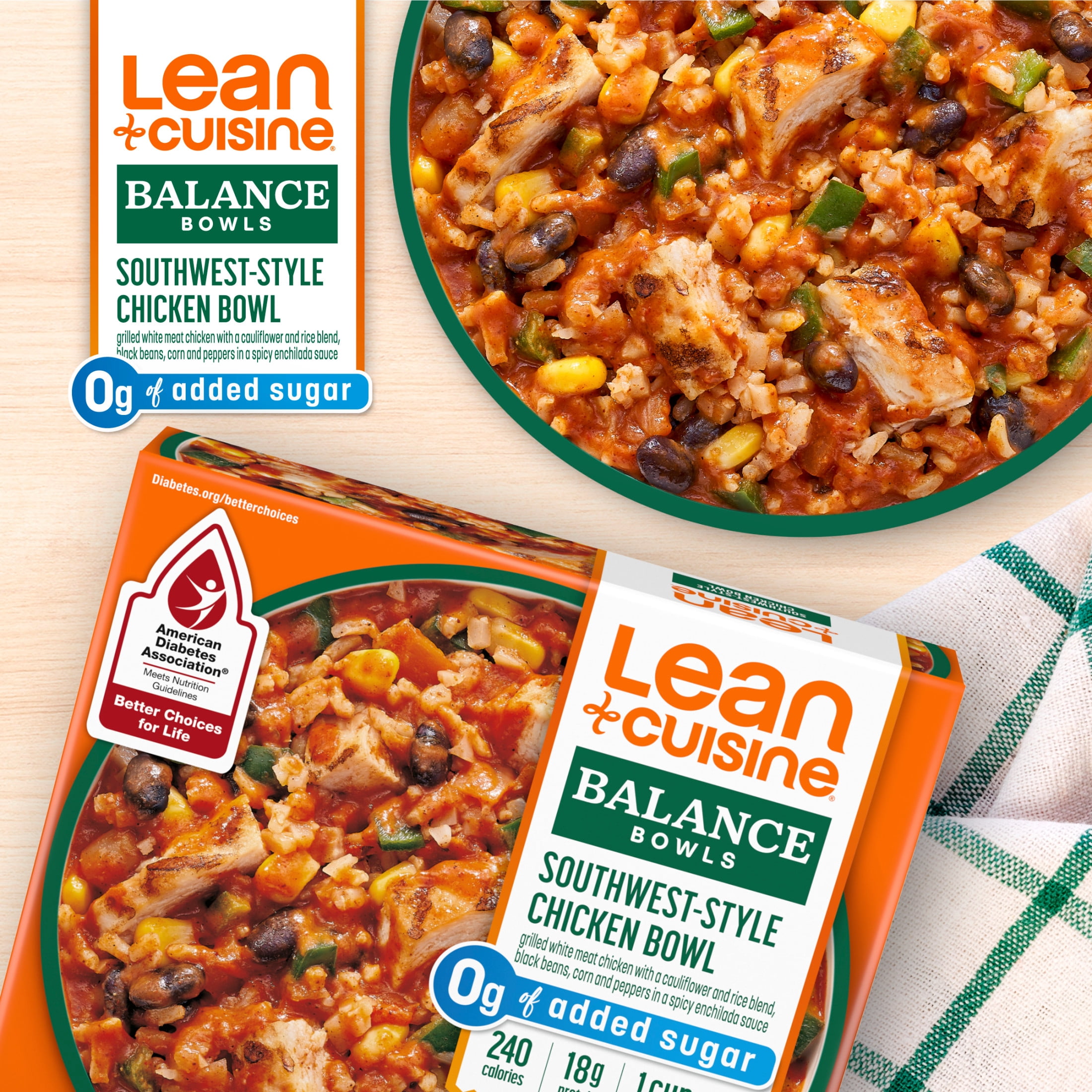 Lean Cuisine Southwest-Style Chicken Bowl, Frozen Meal Balance Bowl,  10 oz