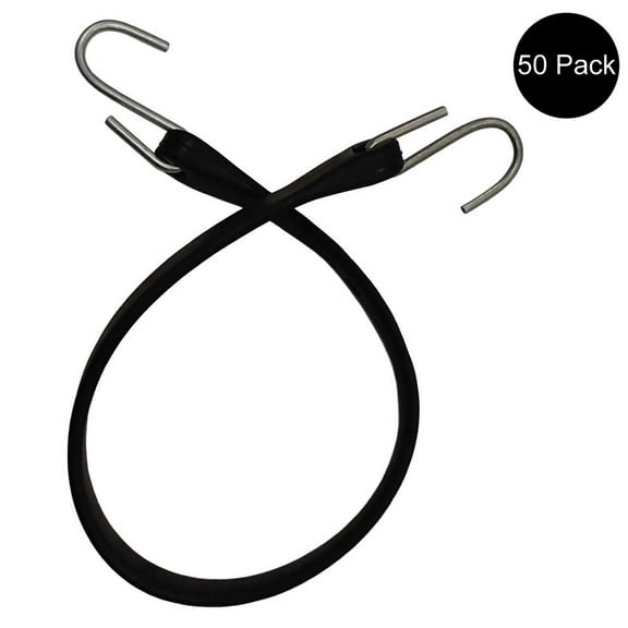 RAParts 21" Tarp Straps Rubber Snubber Bungee Cords With Hooks