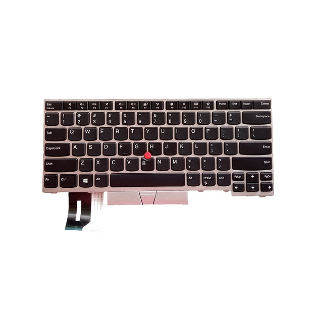 Tholdsy Puntero para teclado de portátil de oficina, escritura fluida, Plug and Play, reemplazo de teclados para Notebook para Lenovo Thinkpad E480 Juegos de teclado y mouse para computadora