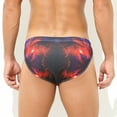 thumbnail image 3 of Virmaxy Men's Professional Triangle Swimming Shorts Breathable Lightweight Sports Shorts High Elastic Swimming Shorts Casual High Stretch Swim Trunks Softness Shorts Swimming Pants Red, 3 of 3