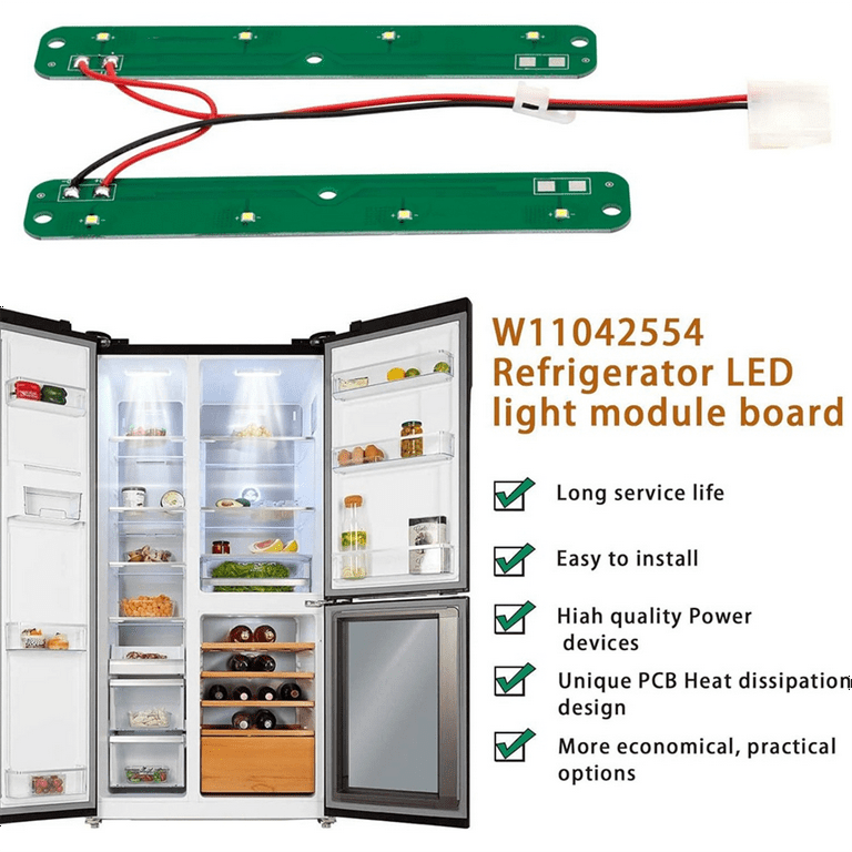 W11042554 Refrigerators LED Light Module Assembly Board(Original  Quality)Compatible with Whirlpool, Maytag, Amana Refrigerator, Replaces  W11527432 W11101384 W11333374 W11387579 (Housing Not Included) - Yahoo  Shopping
