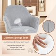 thumbnail image 4 of FDW Metal PU Leather Dining Chair Set, Gray (Set of 2), 4 of 7